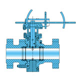 2-PC Cast Steel Trunnion Mounted Ball Valve